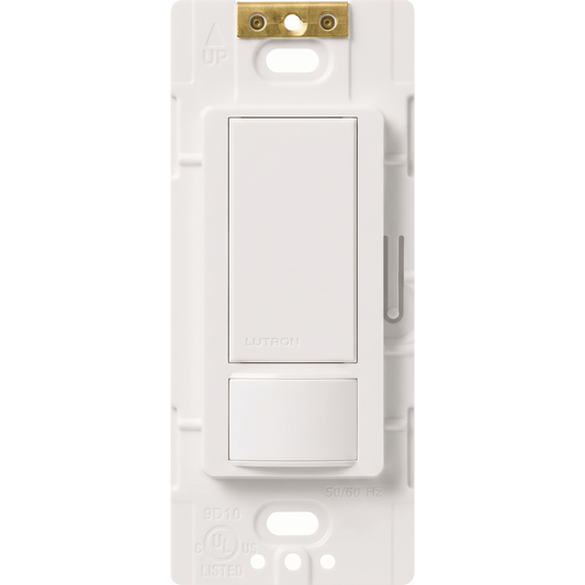 Apagador de pared con sensor de ocupación y vacancia Maestro, 5 A de iluminación y 3 A para ventilador a 120 V, con opción de 3 vías y