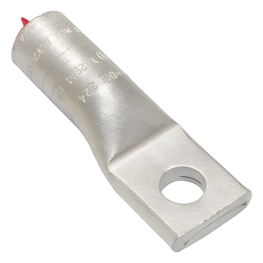 Zapata de Compresión de Aluminio para usarse para conductores de Cu y Al para Tornillo 1/2 " y Calibre 250 KCMIL.