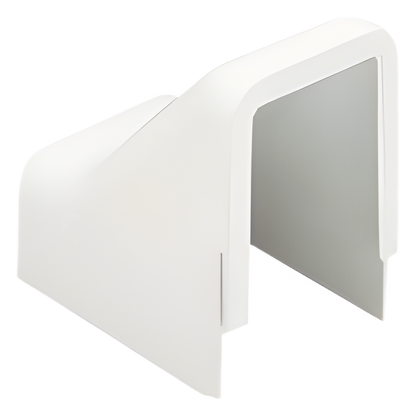 Conexión para techo falso/entrada, para uso con canaleta LD10, material ABS, Color Blanco Mate