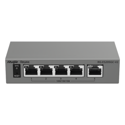 Switch Capa 2 Gestionado en la Nube / 5 Puertos Gigabit / Switching 10 Gbps / Forwarding 7.44 Mpps / Diseño sin Ventilador / Protección 6 kV / Modo