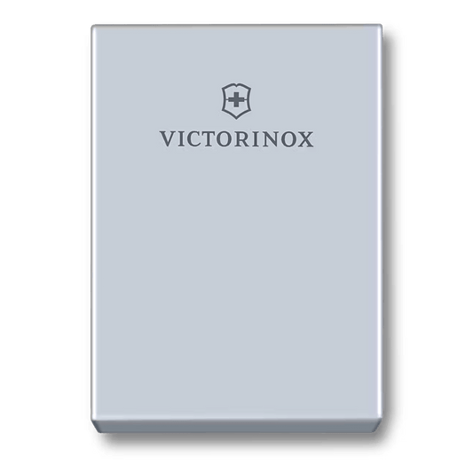 Tarjetero / Almacenamiento Seguro 4-6 Tarjetas / Aluminio Duradero / Protección RFID / Sistema Deslizamiento Patentado / Color Gris Claro.