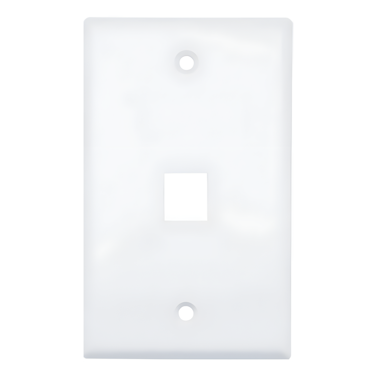 Placa de Pared (Face Plate) / 1 Puerto / Color Blanco / Caja con 20 Piezas / ABS