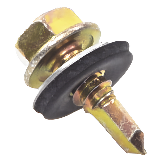 Tornillo Punta Broca Sello Montado 6.4 X 25 mm (1/4" X 1") Caj. C/100pz.