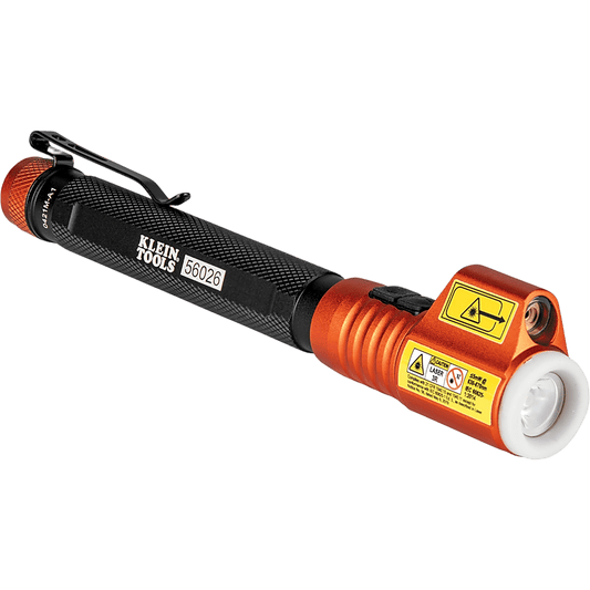 Minilinterna LED de Inspección con puntero láser / 70 Lúmenes / Láser Rojo Clase 3R / Cuerpo de Aluminio / Clip de Bolsillo Extraíble / Anillo que
