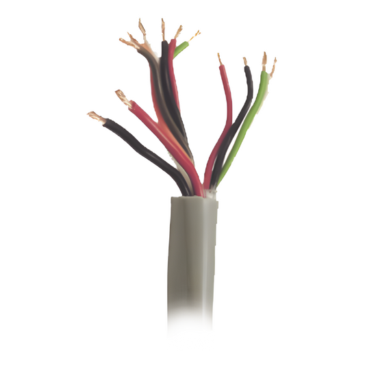 Bobina de 152 m (500 ft) / Cable Compuesto para Control de Acceso 5 pares 22 AWG + 1 par 18 AWG / Intemperie / Gris