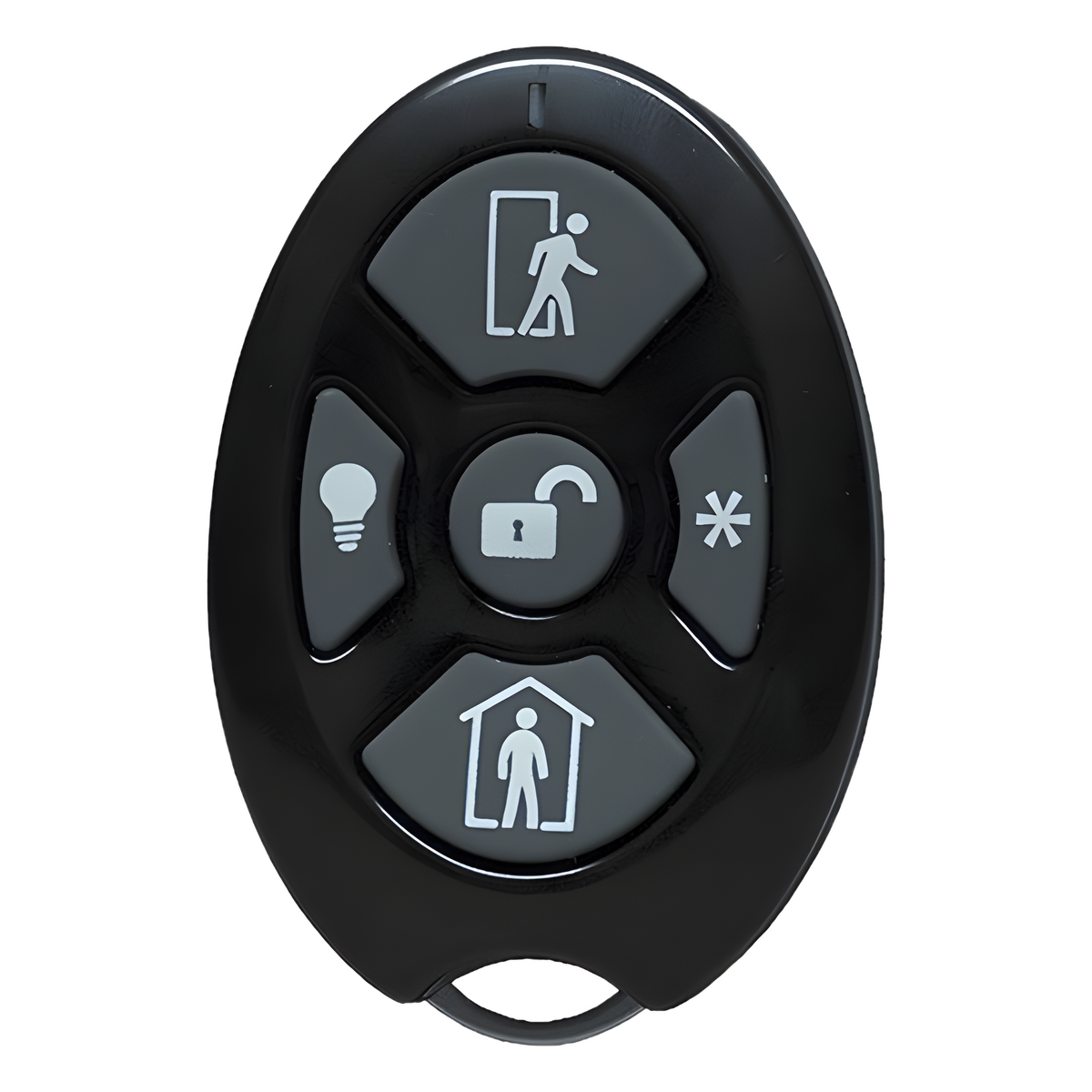 ALULA - Control Remoto de Seguridad Cinco Botones / Compatible con Automatización del Hogar / Encriptación Inalámbrica / Indicador de Batería Baja