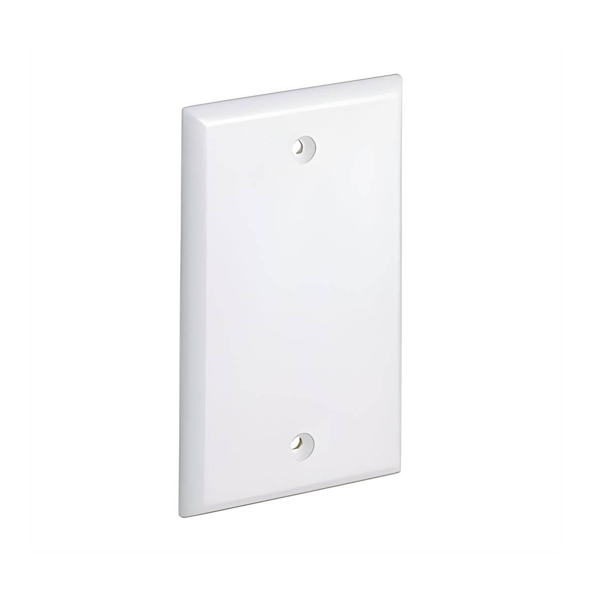 Placa de Pared Ciega Universal, Material ABS, Color Blanco Mate