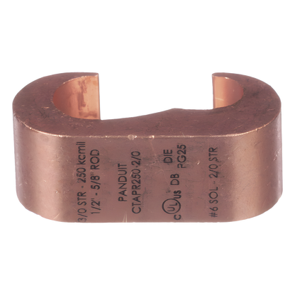 Conector de Conexión Tierra tipo "E" para Conductor de Cobre 3/0 Awg - 250Kcmil, 1 Pieza