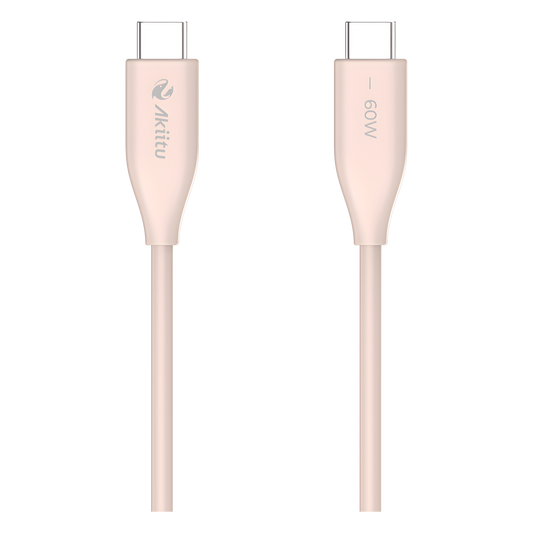 Cable de Carga USB-C a C / 1.5 Metros (4.92 Pies) / Tecnología GaN (Nitruro de Galio) / Fast-Charging / Potencia 60W / Velocidad Transferencia 480