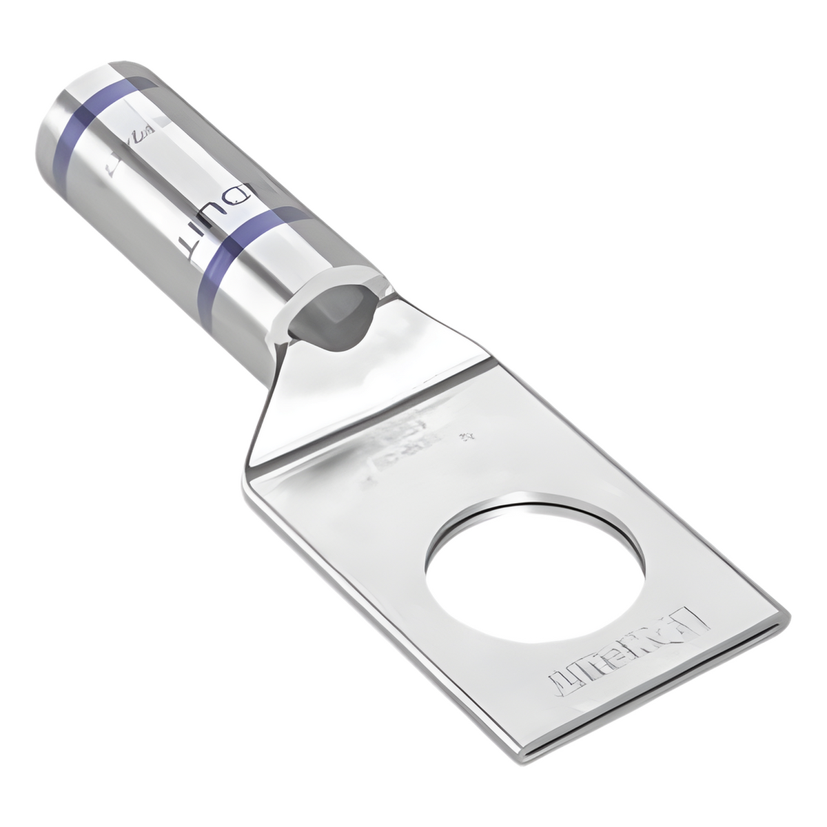 Zapata de compresión LCA6-38-L, para cal. 6 Awg, Barreno para tornillo prisionero de 3/8, 1 Pz