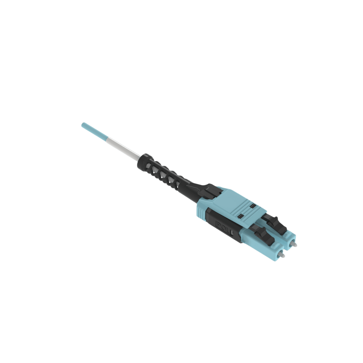Jumper de Fibra Óptica Multimodo 50/125 OM4, LC-LC Uniboot Duplex, LSZH, Color Aqua, 5 Metros