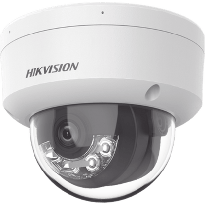 [Dual Light] Domo IP 2 Megapixel / Lente 2.8 mm / 30 mts IR + Luz Blanca / Micrófono Integrado / Antivandálico IK08 / ACUSENSE Lite / Exterior IP67