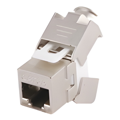 Módulo Jack Keystone Cat6A Blindado (STP) sin Herramienta (Toolless) para Faceplate