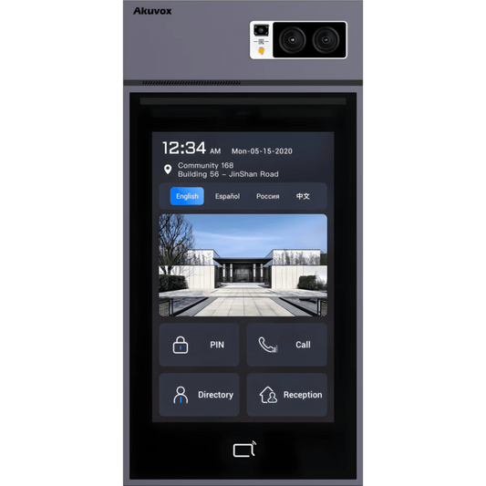 Videoportero Con Lector QR Físico / Incluye Bracket de Instalación / Pantalla 10" LCD / Cámara 5 MP / Acceso Por Rostro, Tarjeta, QR, Bluetooth, NFC