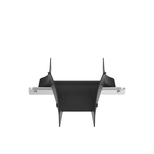 Bajada/Salida de Cables Para Charola Wire Basket, de 4 in, Con Control de Radio de Curvatura, Color Negro