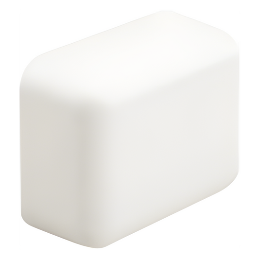 Tapa Final, para uso con canaleta LD5, material ABS, Color Blanco Mate