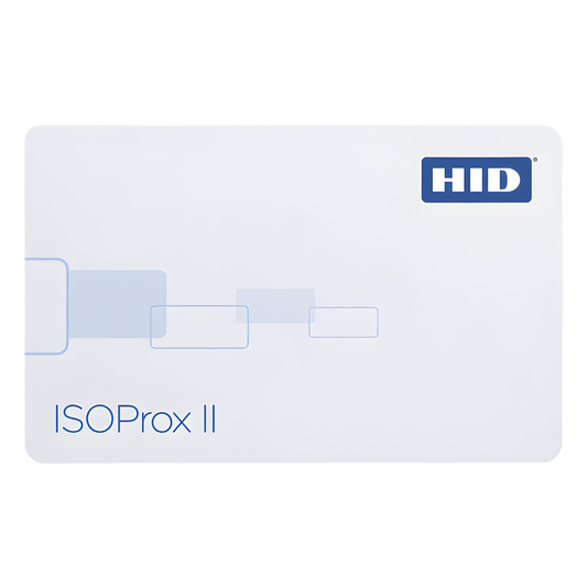 Tarjeta de Proximidad ISOProx II HID (Delgada) (1386LGGMV) Perforada Verticalmente / Garantía de por Vida / 1586/ 1386
