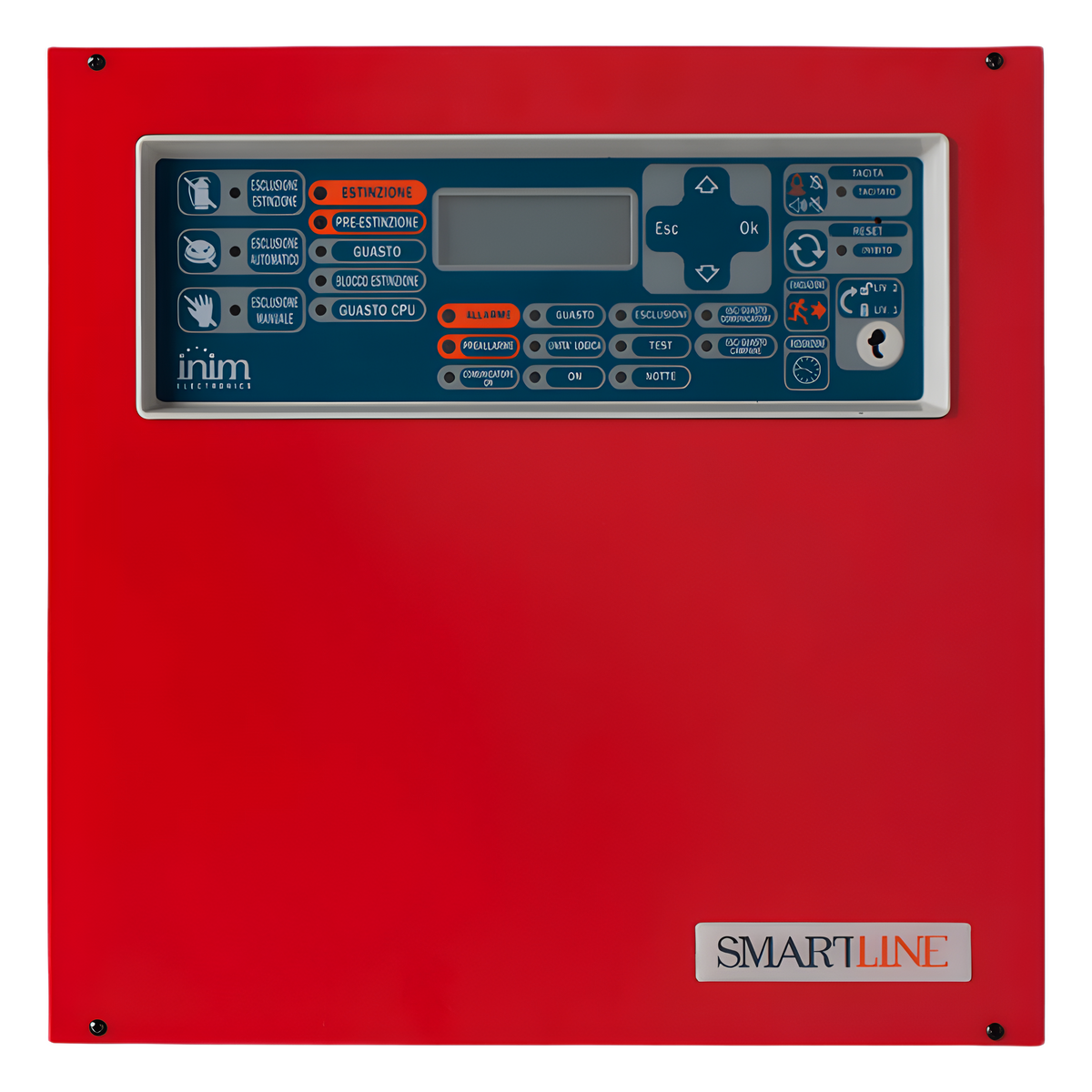 Central de Detección de Incendio Convencional SmartLine 020-4 | 4 Zonas Ampliables a 20 | Hasta 32 Dispositivos por Zona | 4 Repetidores Remotos | EN