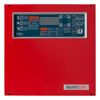 Central de Detección de Incendio Convencional SmartLine 020-4 | 4 Zonas Ampliables a 20 | Hasta 32 Dispositivos por Zona | 4 Repetidores Remotos | EN