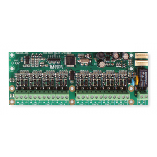Tarjeta de Expansión 8 Zonas / Autodireccionable / Salida Supervisada / LED de Estado / para Paneles SmartLine / INIM Electronics