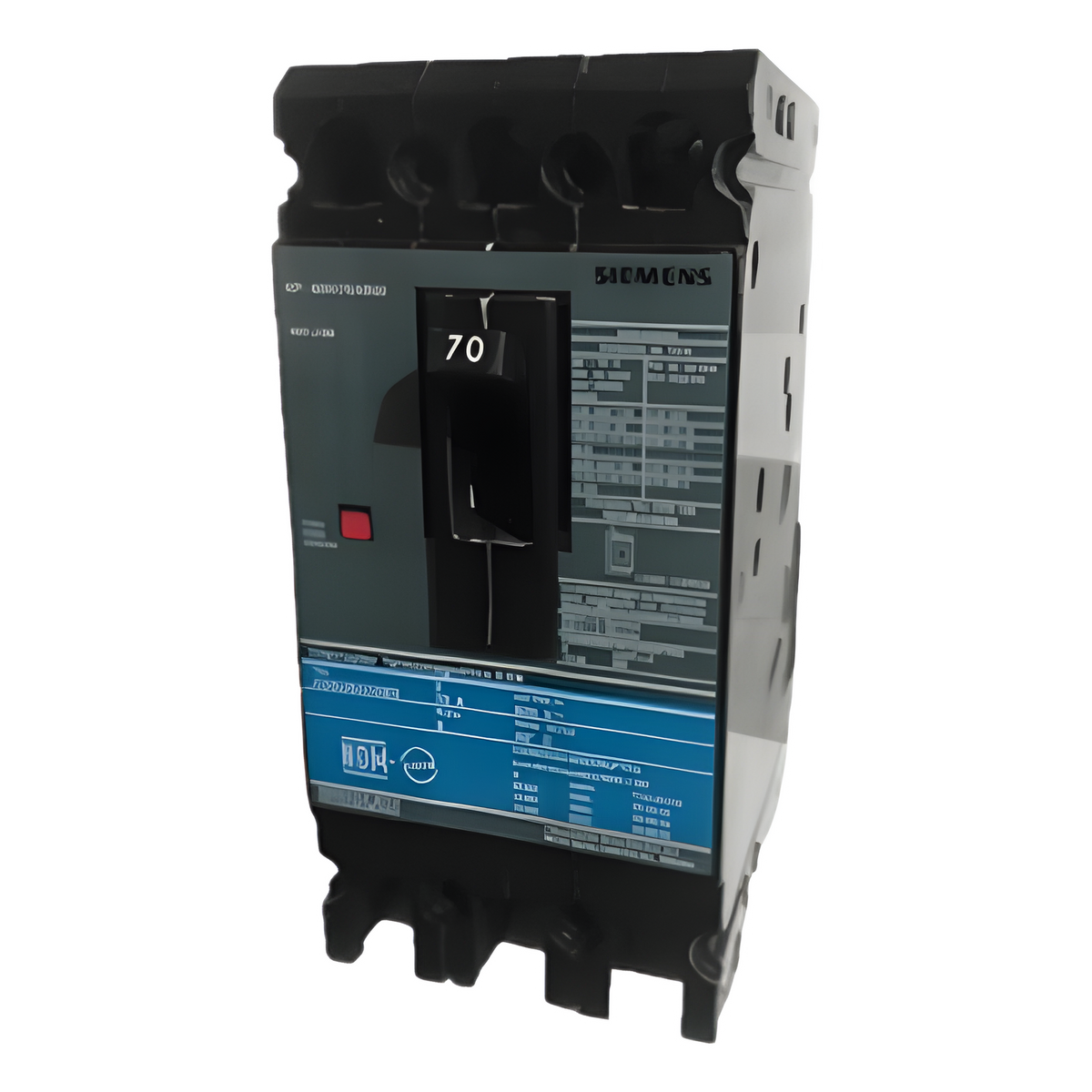 Interruptor Termomagnético ED6 600V 3X70A, Con zapatas principales.