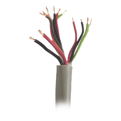 Bobina de Cable de 500 Metros (1640 Pies) / Color Gris / Sistemas de Alarmas de Intrusión y Control de Acceso / 5 Pares Calibre 22 / 1 Par Calibre 18