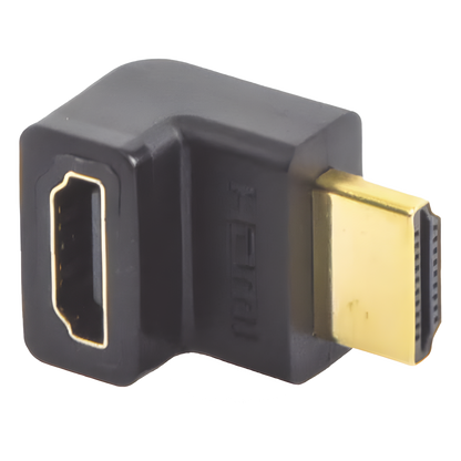 Adaptador HDMI de 90 Grados Macho a Hembra / Hacia Arriba / HDMI 2.0 4K@60Hz / Proporciona Flexibilidad Sin Doblar los Cables HDMI