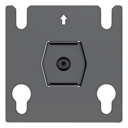 Accesorio - Placa Adaptadora para Panel LED 20 x 20.5 mm | Dimensiones 64 x 64 x 2 mm | Diámetro de Orificio Ø10.3 mm | Separación de Orificios 40 mm.