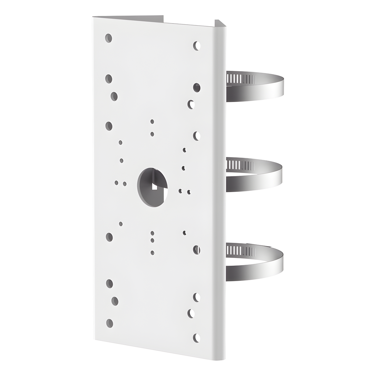 Montaje para Poste / Compatible con PTZ HIKVISION / Acero Inoxidable