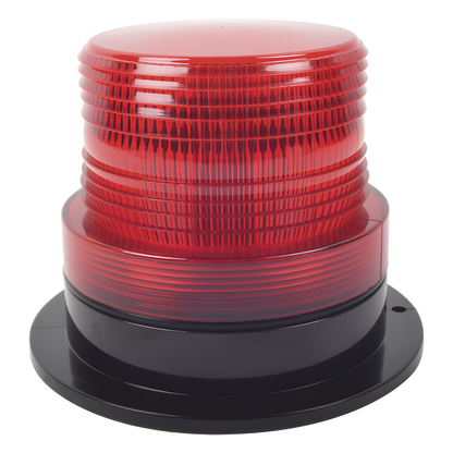 Burbuja Brillante de Larga Vida Útil, con 8 LEDs Color Rojo, Domo Rojo, 12Vcd