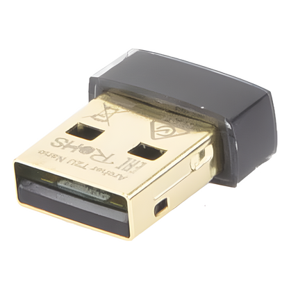 Mini Adaptador USB inalámbrico doble banda AC 600 Mbps, antena onmidireccional.