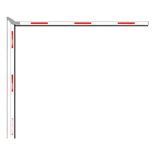 Brazo Articulado 3 mts (1.5+1.5) para Barreras Hikvision Serie DSTMG520 / Requiere Enganche Articulado