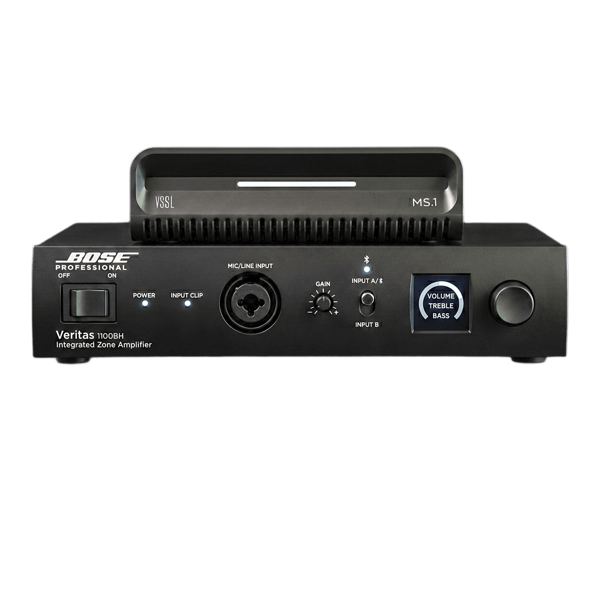 KIT Amplificador Veritas 1100BH y Streamer de Audio Modular MS.1 | PoE + USB-C | HDMI eARC + Óptica + RCA | Bluetooth LE Audio | WiFi |