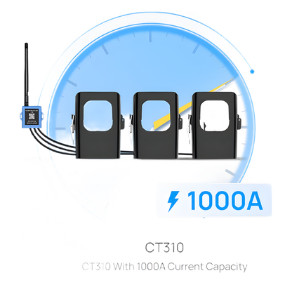 Medidor de corriente lorawan para tres fases hasta 1000 ampers