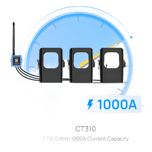 Medidor de corriente lorawan para tres fases hasta 1000 ampers