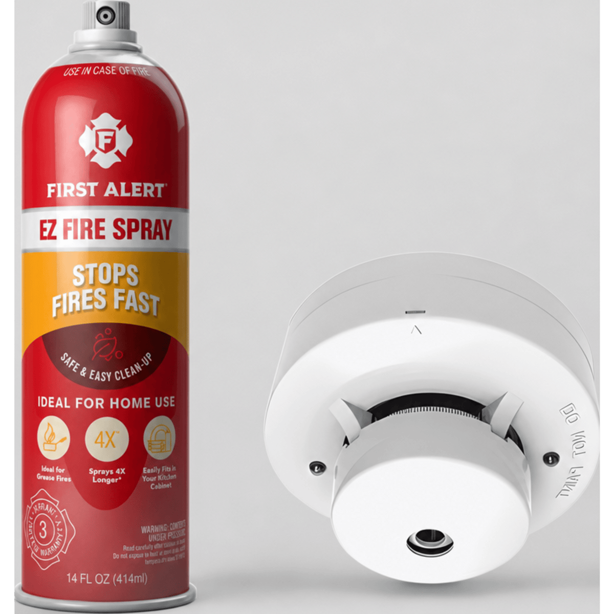 KIT Protección Contra Incendios / Extintor en Aerosol AF400 + Detector de Humo Fotoeléctrico / Seguridad Residencial y Comercial