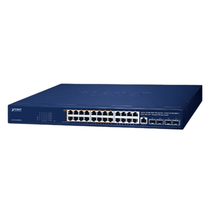 Switch Gestionado PoE++ 802.3bt / 16 Puertos Gigabit PoE++ 95W + 8 Puertos Gigabit + 4 Puertos 10G SFP+ / Presupuesto PoE 420W / IPv6/IPv4 / L2/L4