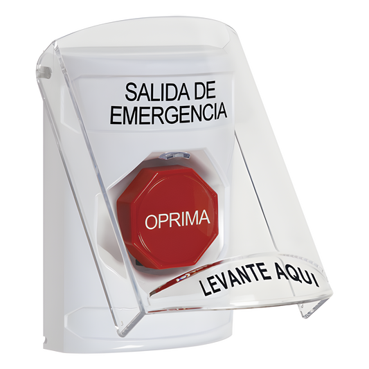 Botón Multipropósito, Texto Salida De Emergencia, Llave para Restablecer, Bocina Integrada De Alarma, Tapa De Policarbonato, 2 Relevadores forma C