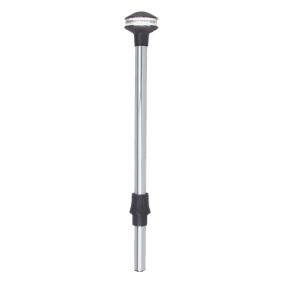 Luz de Navegación, 2 Millas USCG Certificada, 12 Volt, 9 Watts, Polo Stow-A-Way Plug-In, Lente Fluted Clear, Contactos Bañados en Oro, Collar de