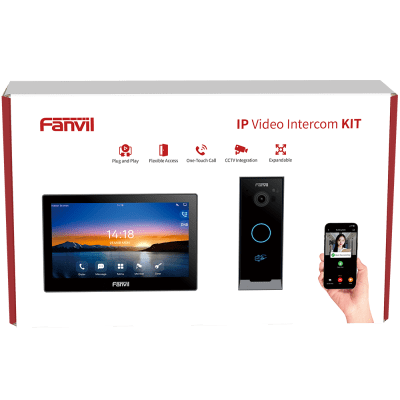 Kit Videoportero IP / Estación Interior i504W + Frente de Calle i60 / Pantalla Táctil 7" HD / Videollamadas H.264/H.265 / Wi-Fi Dual Band / PoE / App