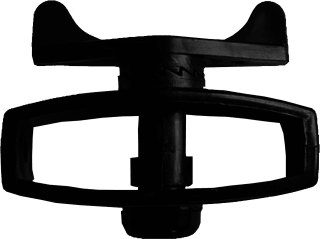 Tensor Mecánico para Cercos Eléctricos / Material POM Grado Industrial / Sin Herramientas / Anti-Herrumbre y UV / Alta Resistencia a Tracción / Negro