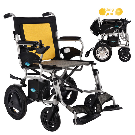 18Kg Electric wheelchair D3-A, aluminum alloy frame, lithium battery, light