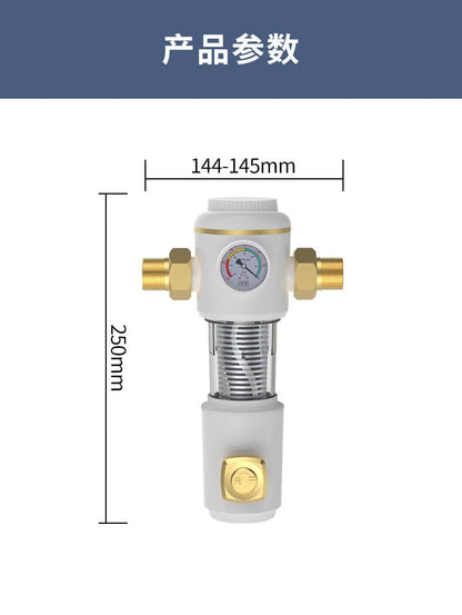 Prefiltro de retro lavado VS sarro, filtro doméstico de alto flujo, protección contra el sarro