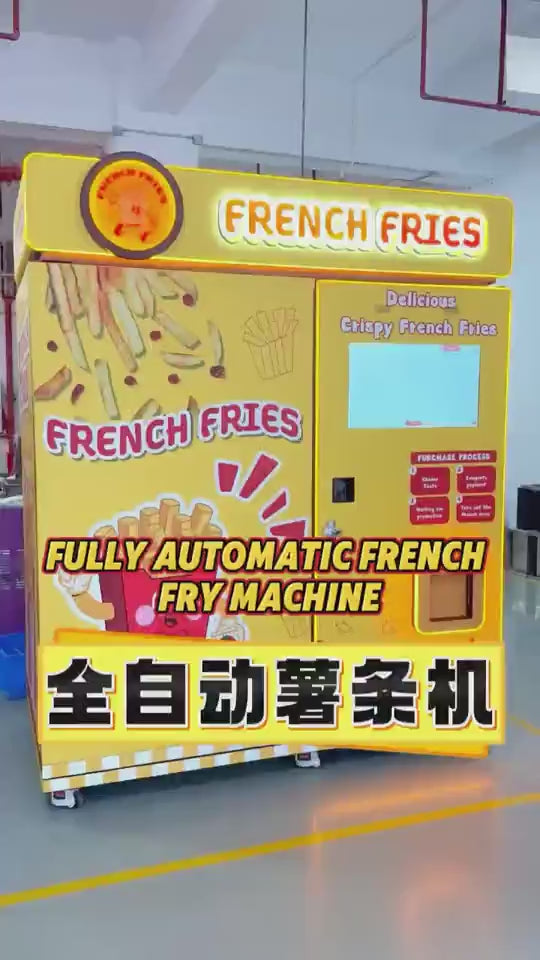 Video: proceso de preparación de papas fritas automático