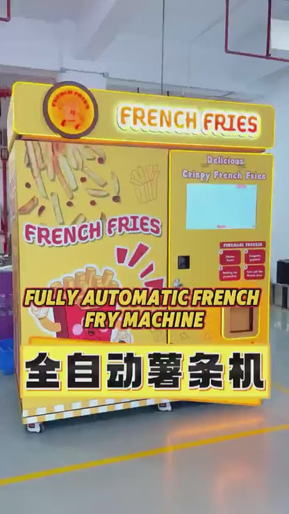 Video: proceso de preparación de papas fritas automático