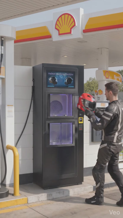 Video: estación de higienización de cascos en funcionamiento