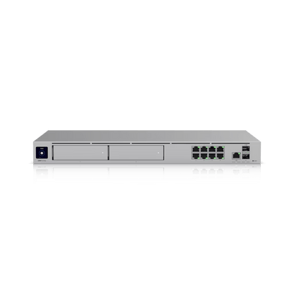 UniFi Dream Machine Pro Max – Cloud Gateway Empresarial con Soporte para 150 Dispositivos y 2000 Clientes, 5 Gbps de Ruteo con IDS/IPS, 2 Bahías para