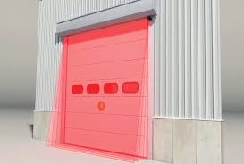 Sensor láser de seguridad para portones / barreras / puertas rápidas / Alternativa segura al uso de fotoceldas / Protege áreas de 10 x 10 m / Campo