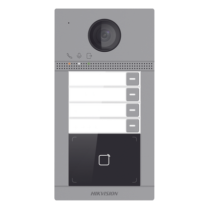 Videoportero IP 2 Megapixel / Llamada y Apertura Remota desde App Hik-Connect (Requiere monitor )/ PoE / Exterior IP65 + Antivandalico IK08 / 4