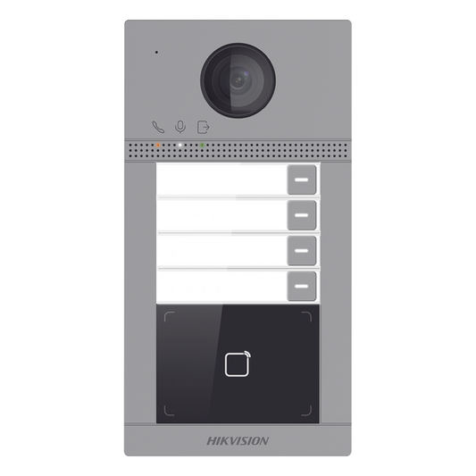Videoportero IP 2 Megapixel / Llamada y Apertura Remota desde App Hik-Connect (Requiere monitor )/ PoE / Exterior IP65 + Antivandalico IK08 / 4